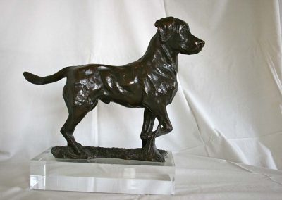Bronze Statue of a Labrador