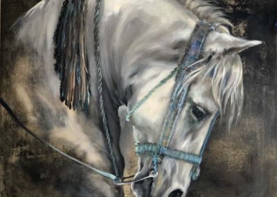 Carnival Horse Oil on Panel 60cm x 60cm
